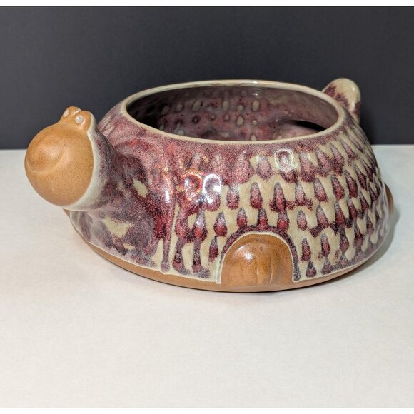 Mid-Century Turtle Planter / David Stewart Lion's Valley Art Pottery / Stoneware - Picture 4 of 7